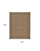 9' X 12' Brown Hand Woven Area Rug