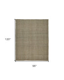 9' X 12' Brown Hand Woven Area Rug