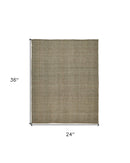 9' X 12' Brown Hand Woven Area Rug