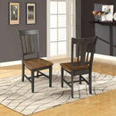 International Concepts Splatback Dining Chair Hickory Washed Coal