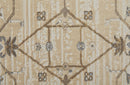 9' X 12' Tan Ivory And Gray Power Loom Area Rug