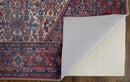 10' X 14' Ivory and Blue Floral Power Loom Area Rug