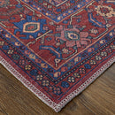 10' X 14' Ivory and Blue Floral Power Loom Area Rug