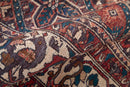 10' X 14' Ivory and Blue Floral Power Loom Area Rug