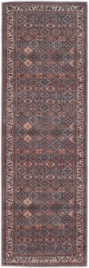 10' X 14' Ivory and Blue Floral Power Loom Area Rug