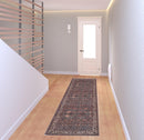 10' X 14' Ivory and Blue Floral Power Loom Area Rug