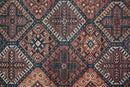 10' X 14' Ivory and Blue Floral Power Loom Area Rug