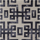 8' X 11' Ivory And Black Wool Tufted Handmade Area Rug