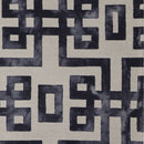 8' X 11' Ivory And Black Wool Tufted Handmade Area Rug