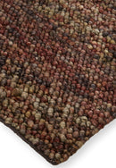 8' X 11' Purple and Gray Wool Hand Woven Distressed Area Rug