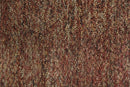 8' X 11' Purple and Gray Wool Hand Woven Distressed Area Rug