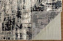 2' X 3' Black White And Gray Stain Resistant Area Rug