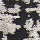 2' X 3' Black White And Gray Stain Resistant Area Rug