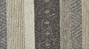 2' X 3' Gray Wool Floral Hand Woven Area Rug