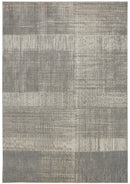 2' X 3' Gray And Ivory Abstract Stain Resistant Area Rug