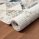 5' X 7' Ivory Geometric Area Rug