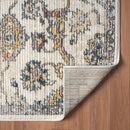 5' X 7' Gray Floral Area Rug