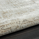 4' X 6' Beige Abstract Distressed Area Rug
