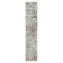 5' X 8' Gray Abstract Distressed Area Rug