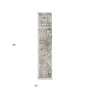 5' X 8' Gray Abstract Distressed Area Rug