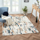8' X 10' Blue Abstract Area Rug