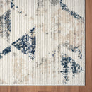 5' X 7' Ivory Geometric Area Rug