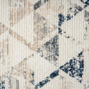 5' X 7' Ivory Geometric Area Rug