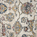 5' X 7' Gray Floral Area Rug