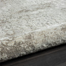 4' X 6' Gray Abstract Distressed Area Rug