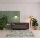 5' X 8' Gray Abstract Distressed Area Rug