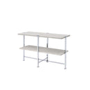 Brecon - Sofa Table - White Oak & Chrome