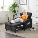 Black Multifunctional Sleeper Chair Sofa Bed Usb Ports