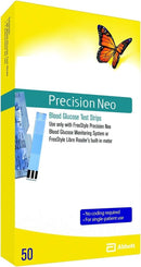 Blood Glucose Test Strips, Made for Precision Neo only, 50 Counts (Pack of 1)