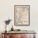 Vintage Map of New Mexico 1893