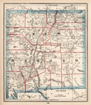 Vintage Map of New Mexico 1893