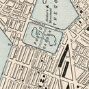 Vintage Map of Boston, Massachusetts 1893