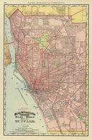 Vintage Map of Buffalo, New York 1897