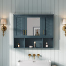 Modern Wall Mounted Medicine Cabinet With Adjustable Shelves, Soft Close Doors, High Define Mirror