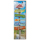 West Dennis Beach Directional Sign Home Decor Art Print on Real Wood