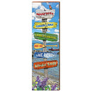 Minnesota Lake Directional Home Decor Art Print on Real Wood