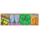 Emerald Isle Sandals Home Decor Art Print on Real Wood