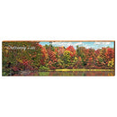 Chateaugay Lake Fall Trees Home Decor Art Print on Real Wood