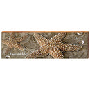 Emerald Isle Starfish Home Decor Art Print on Real Wood