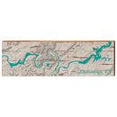 Chattanooga, Tennessee Map Wooden Sign | Wall Art Print on Real Wood 