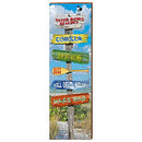 Outer Banks Directional Sign Home Decor Art Print on Real Wood