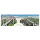 Seaside Beach Home Decor Art Print on Real Wood