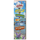 Belgrade Lakes Region, Maine Wooden Sign | Wall Art Print on Real Wood 