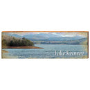 Lake Keowee Scenic Rolling Hills Home Decor Art Print on Real Wood