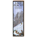 Skiing at Lake Placid Adirondack Mountains Home Decor Art Print on Real Wood