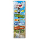 Hanna Park Florida Beach Directional Home Decor Art Print on Real Wood